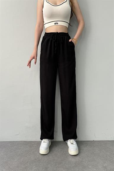 BEL LASTİKLİ TENCEL PANTOLON
