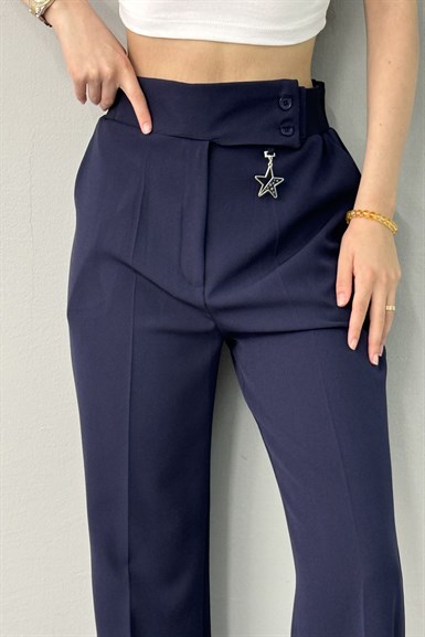 BEL RİBANA DETAYLI PANTOLON