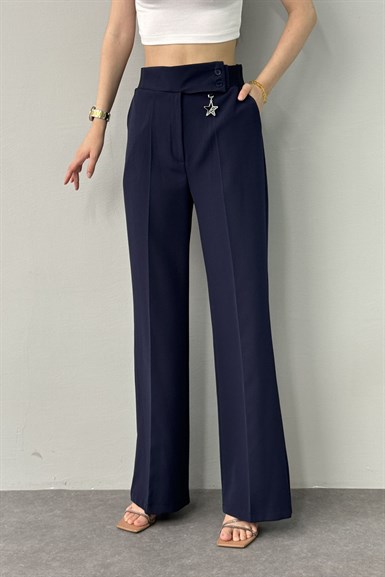 BEL RİBANA DETAYLI PANTOLON