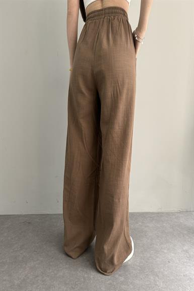 BELİ LASTİK DETAYLI PANTOLON