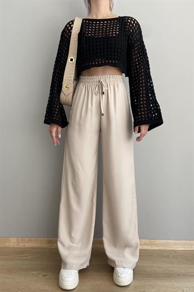 BELİ LASTİKLİ BOL PANTALON