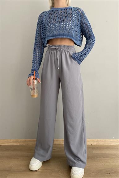 BELİ LASTİKLİ BOL PANTALON