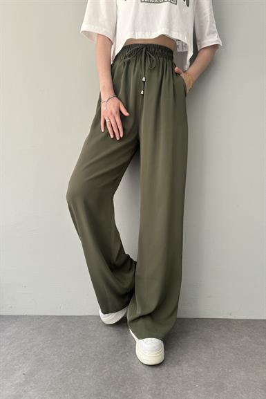 BELİ LASTİKLİ BOL PANTALON