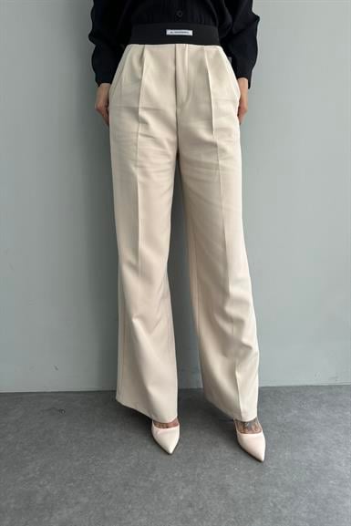 BELİ LASTİKLİ BOL PANTOLON