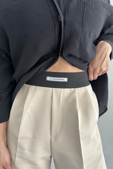 BELİ LASTİKLİ BOL PANTOLON
