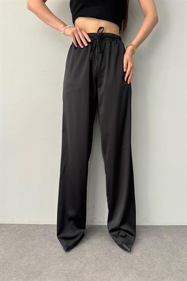 BELİ LASTİKLİ CEPLİ SATEN PANTOLON