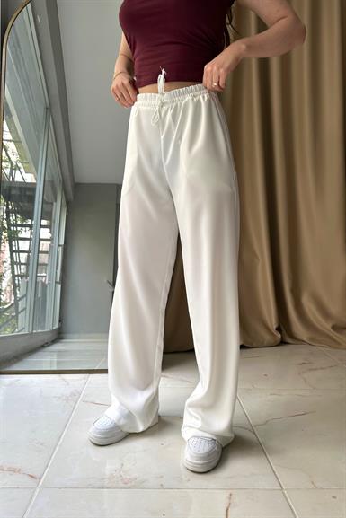 BELİ LASTİKLİ CEPLİ SATEN PANTOLON