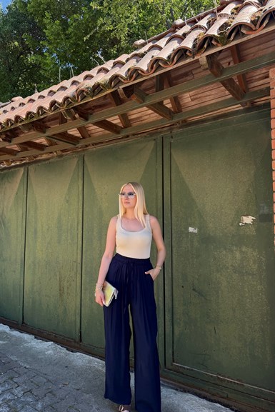 BELİ LASTİKLİ SALAŞ PANTOLON