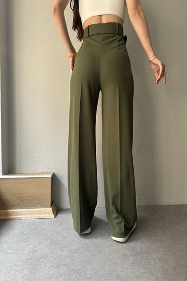 BOL PAÇA KEMERLİ PANTALON