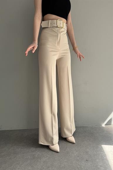 BOL PAÇA KEMERLİ PANTALON