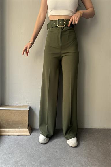 BOL PAÇA KEMERLİ PANTALON