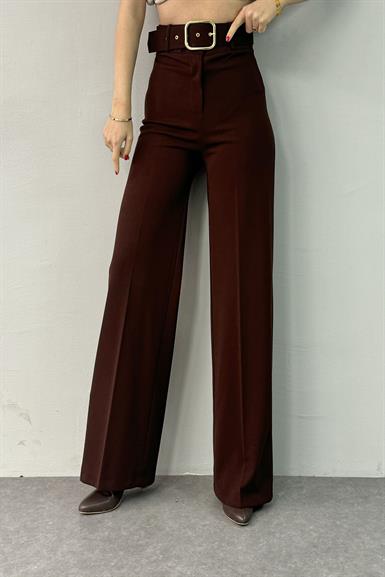 BOL PAÇA KEMERLİ PANTALON
