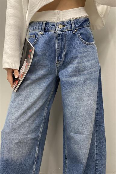 BOXER DETAYLI GENİŞ PANTOLON