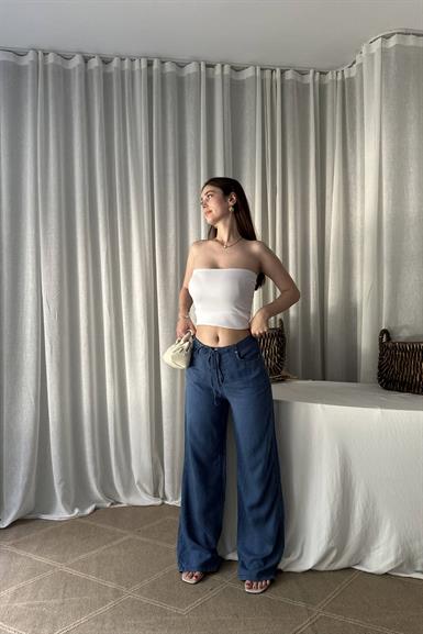 ÇİZGİLİ TENCEL PANTOLON