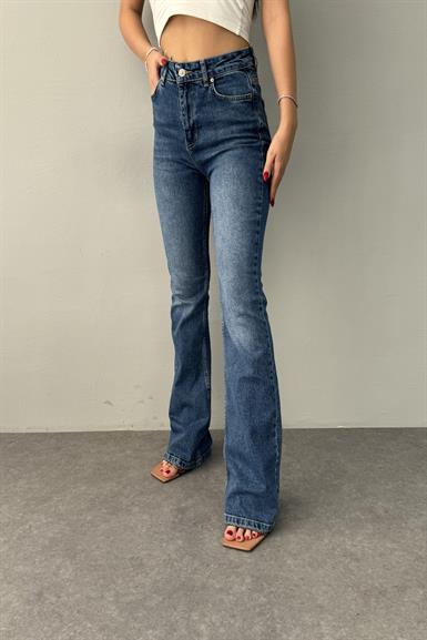 COMFORT LİKRA FLARE KOT PANTOLON