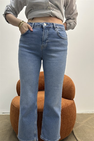 COMFORT LİKRA KISA FLARE PANTOLON