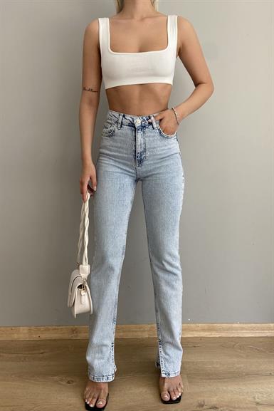 COMFORT LİKRA YIRTMAÇLI KOT PANTOLON