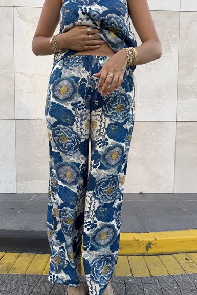 DESENLİ SATEN PANTOLON