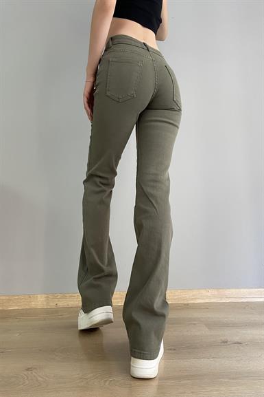 DÜŞÜK BEL FLARE PANTOLON