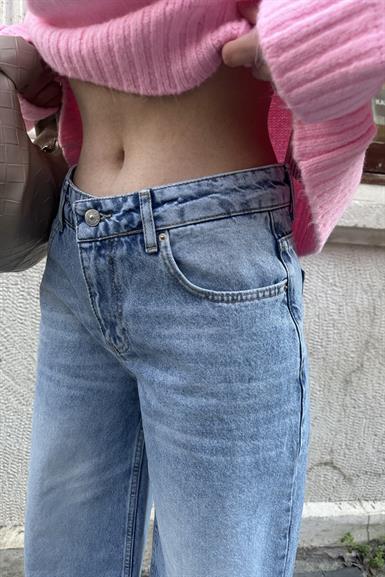 DÜŞÜK BEL KAR YIKAMA KOT PANTOLON