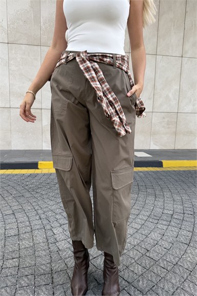 EKOSE GARNİLİ KARGO PANTOLON