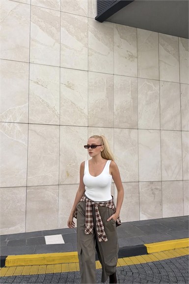 EKOSE GARNİLİ KARGO PANTOLON