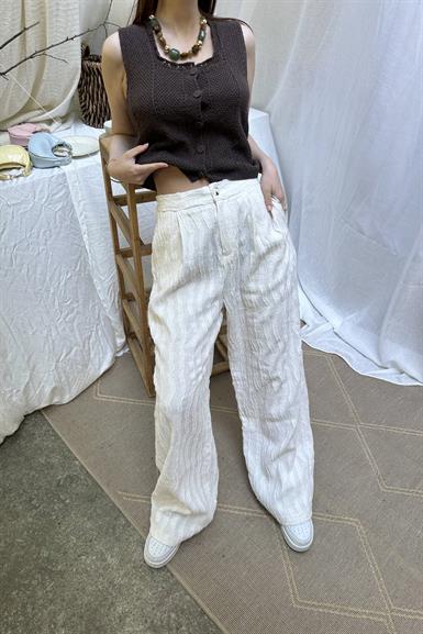 ETİKET DETAYLI PANTOLON