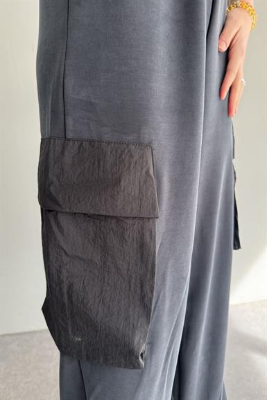 kargo cep şalvar modal pantolon