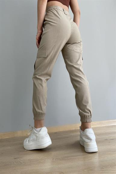KARGO CEPLİ KUMAŞ PANTOLON