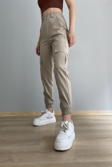 KARGO CEPLİ KUMAŞ PANTOLON