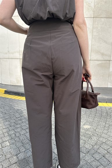 KEMER DETAYLI YÜKSEK BEL PANTOLON