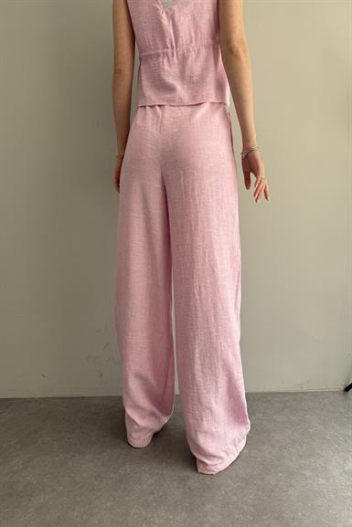 KEMERLİ KETEN PANTOLON
