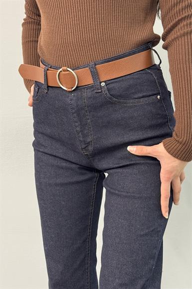 KEMERLİ PAÇA UCU KESİK PANTOLON