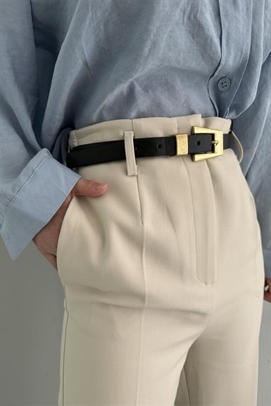 KEMERLİ YÜKSEK BEL PANTOLON