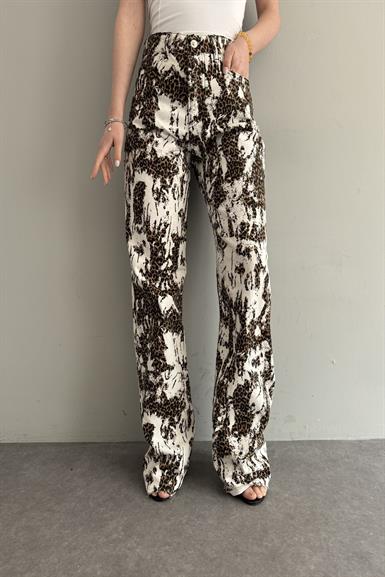 LEOPAR DESEN PANTOLON
