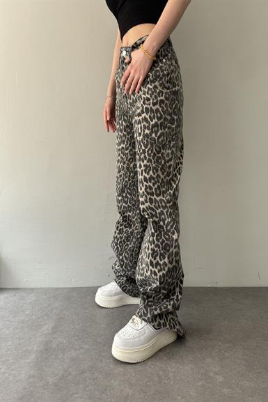 LEOPAR DESEN PANTOLON