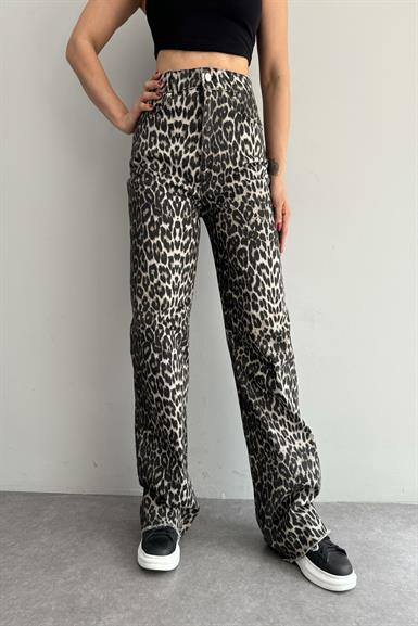LEOPAR DESEN PANTOLON