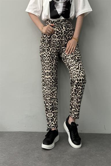 LEOPAR DESEN PANTOLON