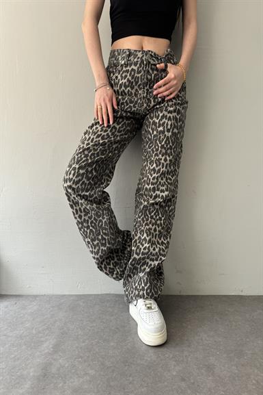 LEOPAR DESEN PANTOLON