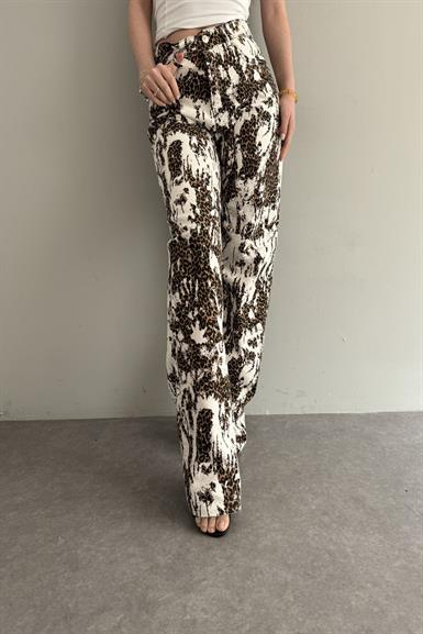 LEOPAR DESEN PANTOLON