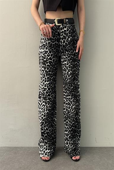 LEOPAR DESEN PANTOLON