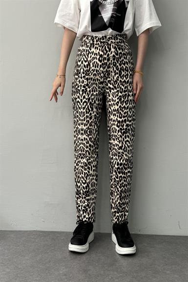 LEOPAR DESEN PANTOLON