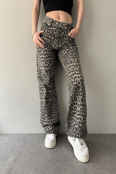 LEOPAR DESEN PANTOLON