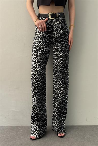 LEOPAR DESEN PANTOLON