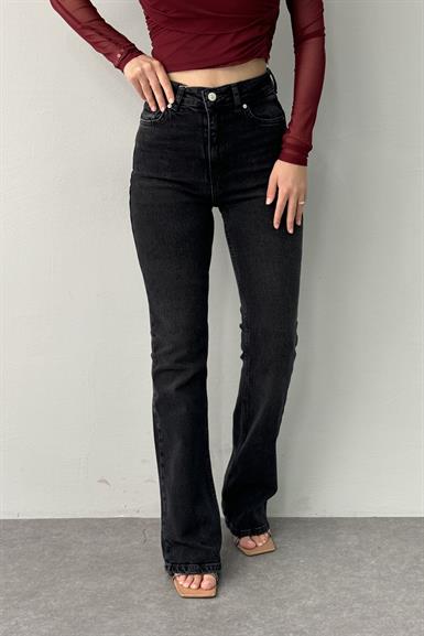 LİKRALI FLARE KOT PANTOLON