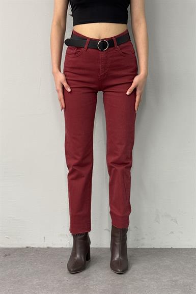 LİKRALI KEMERLI KOT PANTOLON