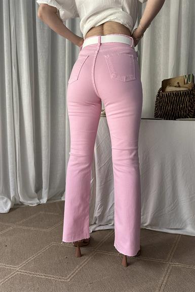 LİKRALI KEMERLI KOT PANTOLON