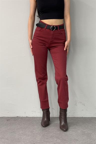 LİKRALI KEMERLI KOT PANTOLON