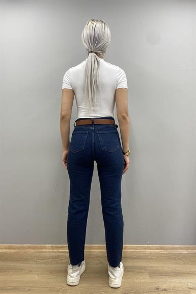 LİKRALI KEMERLI KOT PANTOLON