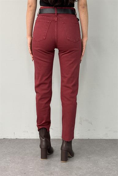LİKRALI KEMERLI KOT PANTOLON